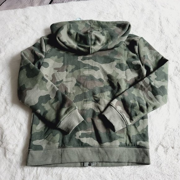 Cat & Jack, Boys' Fleece Hooded Zip-Up Sweatshirt, 3KIDC-BU - Picture 4 of 5